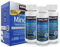 Uma unidade de Kirkland Minoxidil